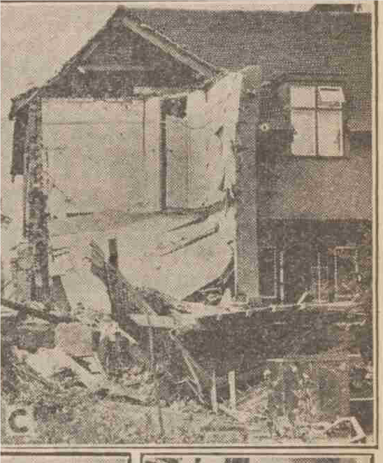 Bombed house